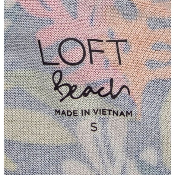 Women's - LOFT Beach Floral Ruffle Sleeve Maxi Dress, Size Small - Picture 6 of 10